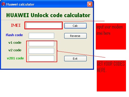 huawei code calculator v2